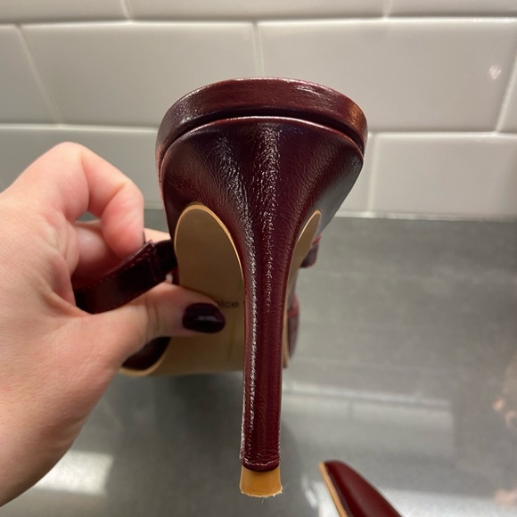 Dolce Vita Chic Burgundy Stiletto Heels - Picture 5 of 9